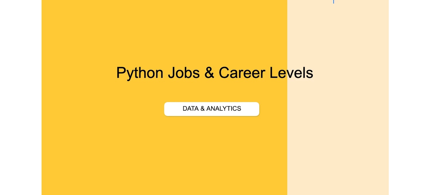 Python Career Roadmap Job Leveling Matrix