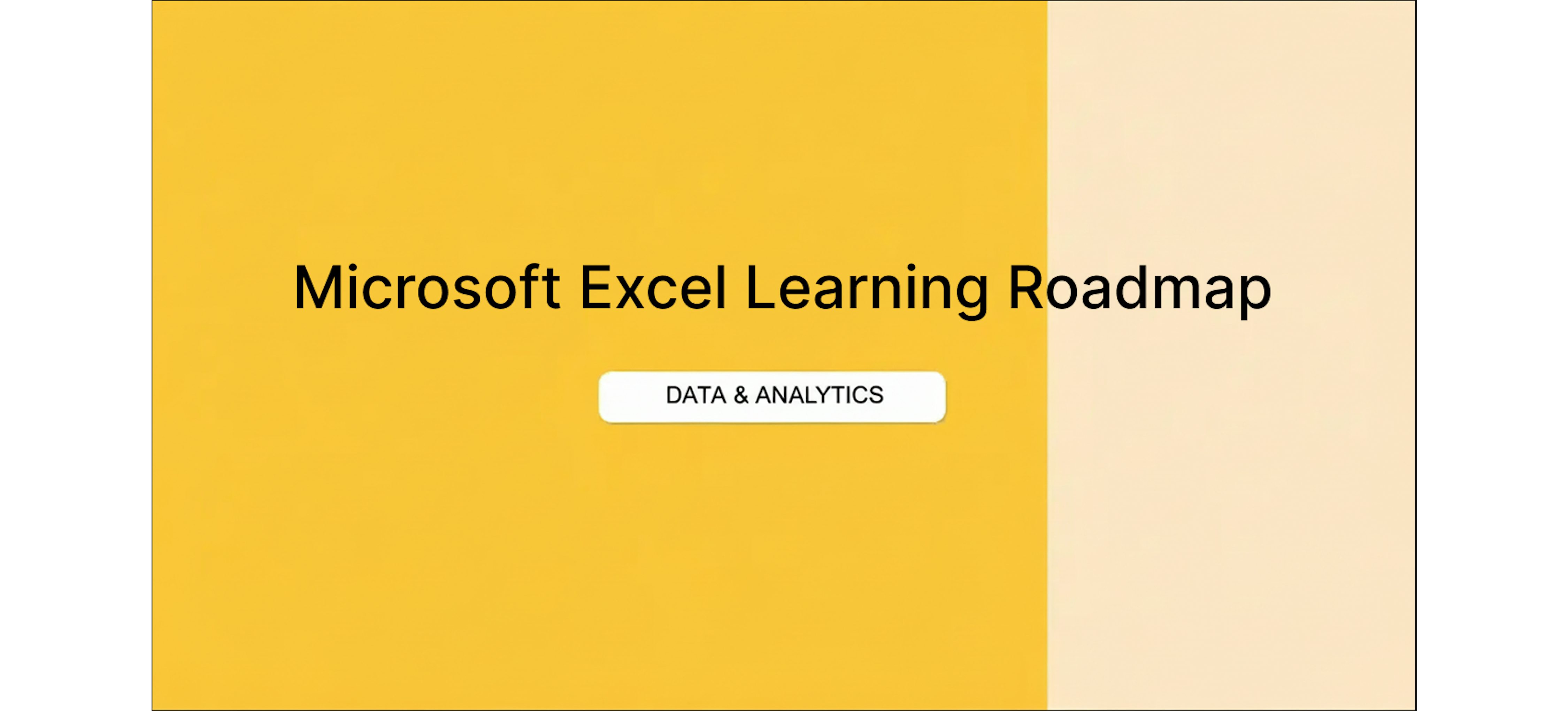 Excel Learning Roadmap: Beginner to Expert (2026) | Coursera