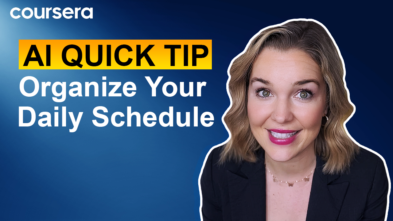 [Video thumbnail] Quick Tip Organize Your Daily Schedule