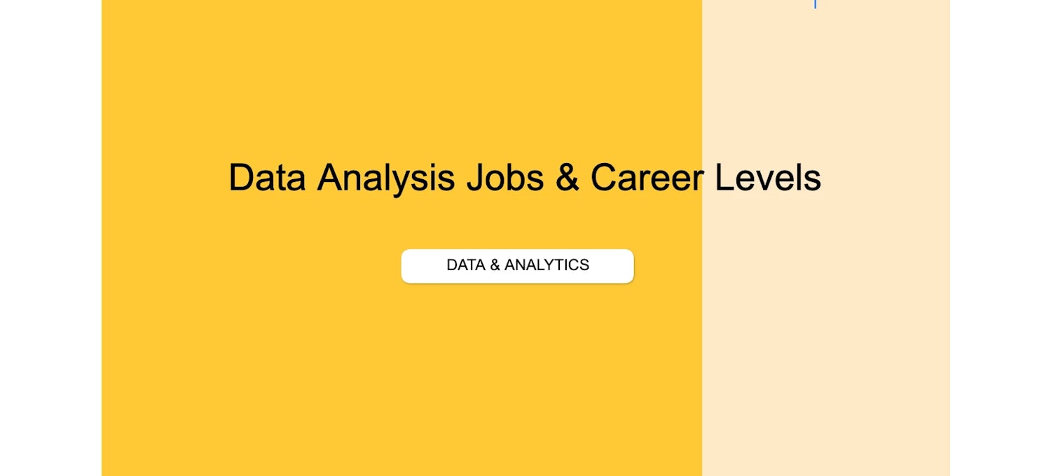 Data Analysis Career Roadmap Job Leveling Matrix