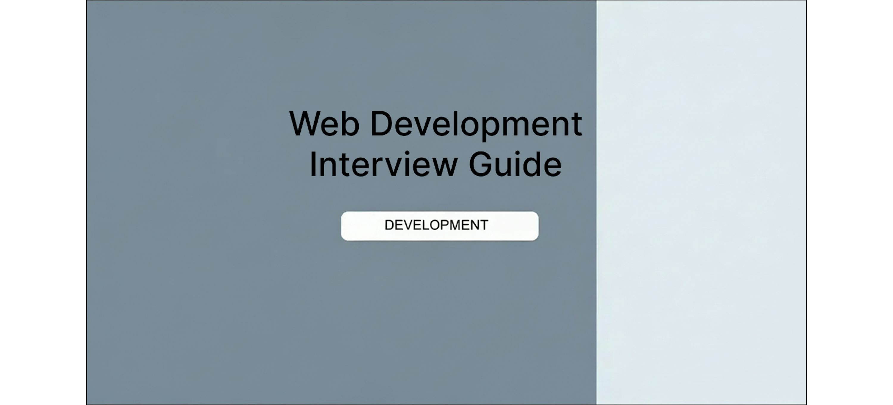 Web Developer Interview Prep Guide (2026) | Coursera