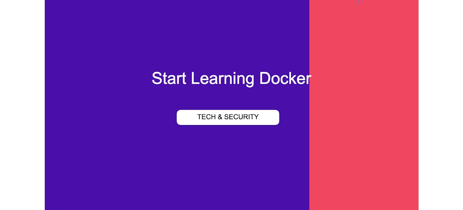 How to Start Learning Docker
