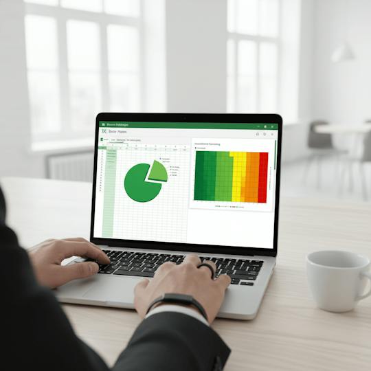 Portada: Inteligencia empresarial y visualización de datos en Excel