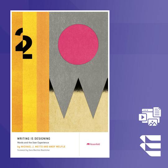 Portada: Escribir es diseñar: Contenido UX y estrategia de interfaz
