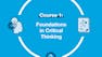 Foundations in Critical Thinking