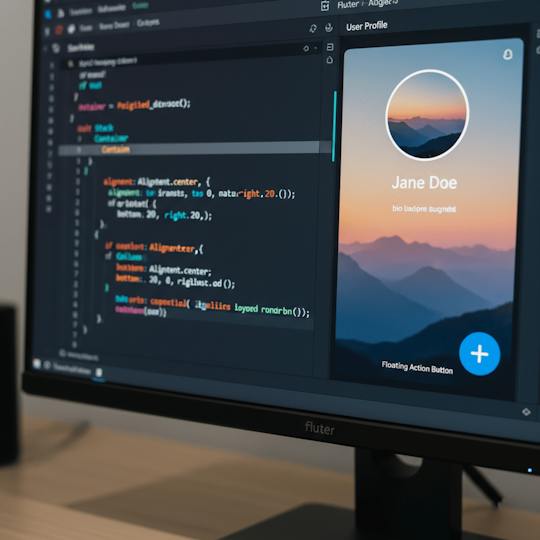 Portada: Aplicar Intermedio Flutter UI Diseño e Interacción