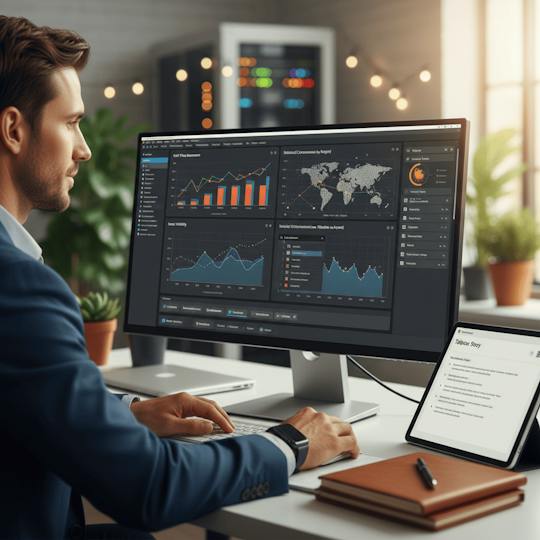 Portada: Analice los mercados financieros con los cuadros de mando de Tableau