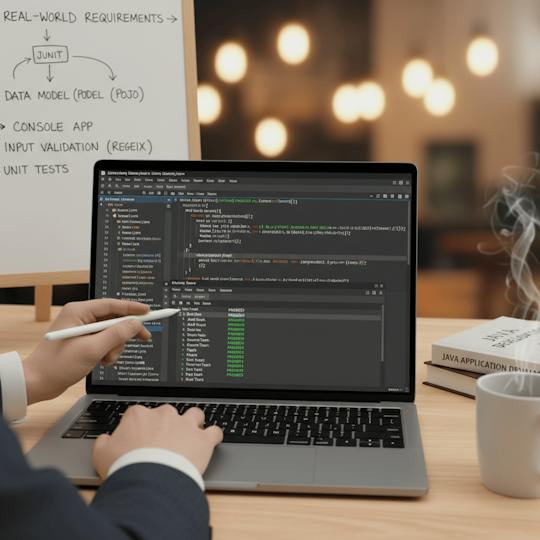 Portada: Desarrollar un sistema de gestión de bibliotecas Java con JUnit