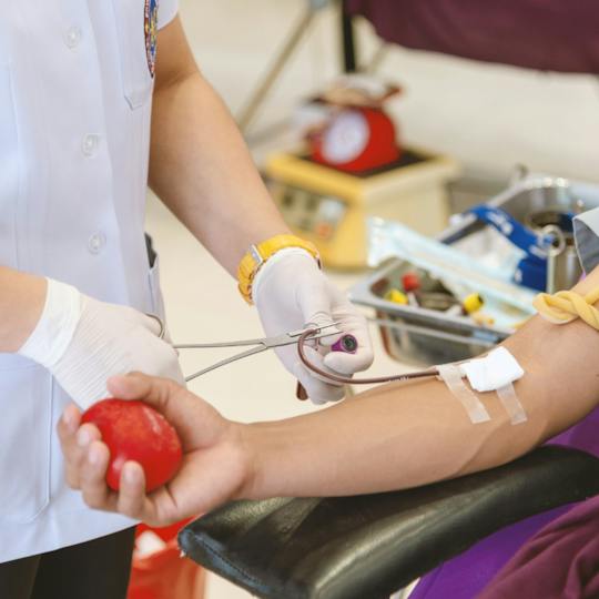 Portada: Sistema de gestión de donantes de sangre