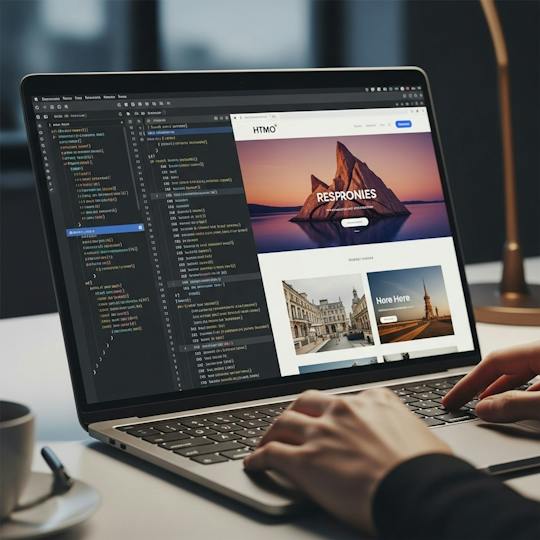 Portada: Diseñar y crear sitios web con los fundamentos de HTML y CSS