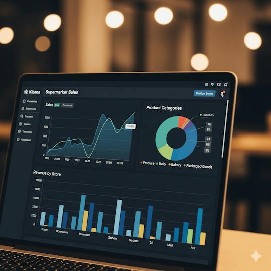 Portada: Visualice las ventas del supermercado con Kibana