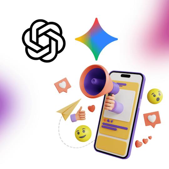 Portada: AI Social Media Marketing con ChatGPT y Gemini