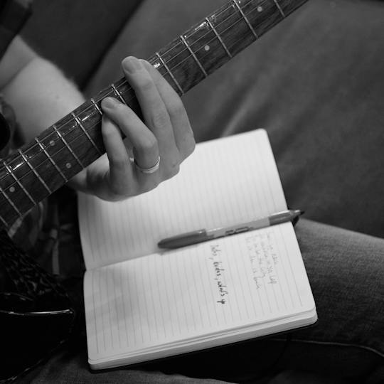 Portada: Composición de canciones: Escribir la música