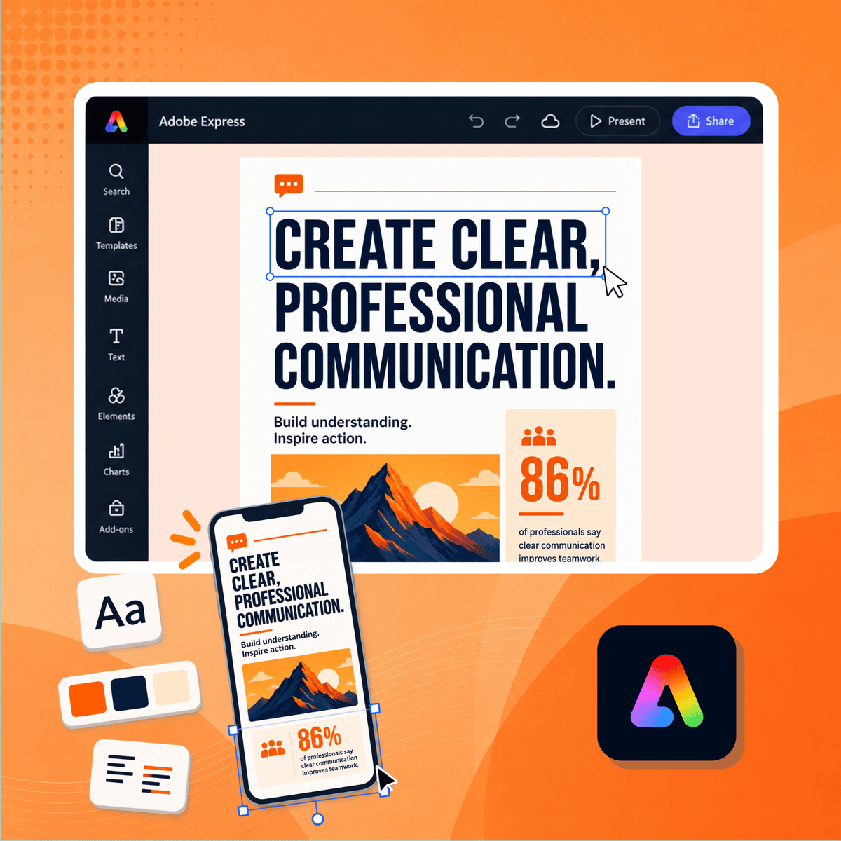 Create Professional Communication Assets with Adobe Express