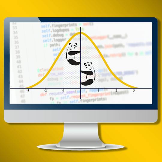Portada: Estadística con Python usando NumPy, Pandas y SciPy