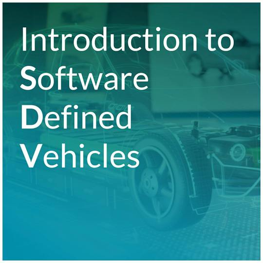 Portada: SDV 101: Introducción a los vehículos definidos por software
